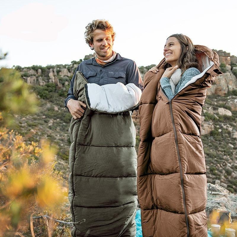 Naturehike Series Envelope Hooded Sleeping Bag Outdoor Camping Autumn And Winter Cold-proof Double