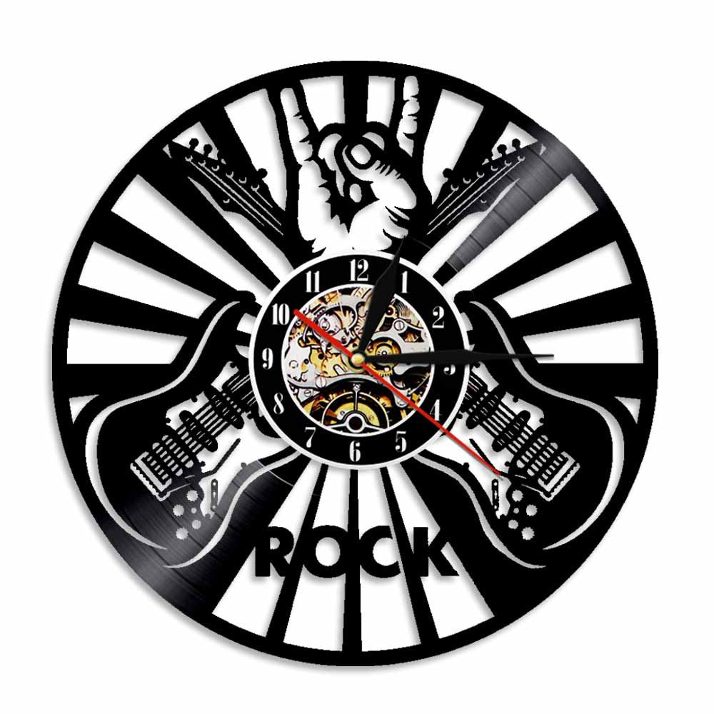 Rock Music Party Vinyl Clock Home Decoration Wall Art