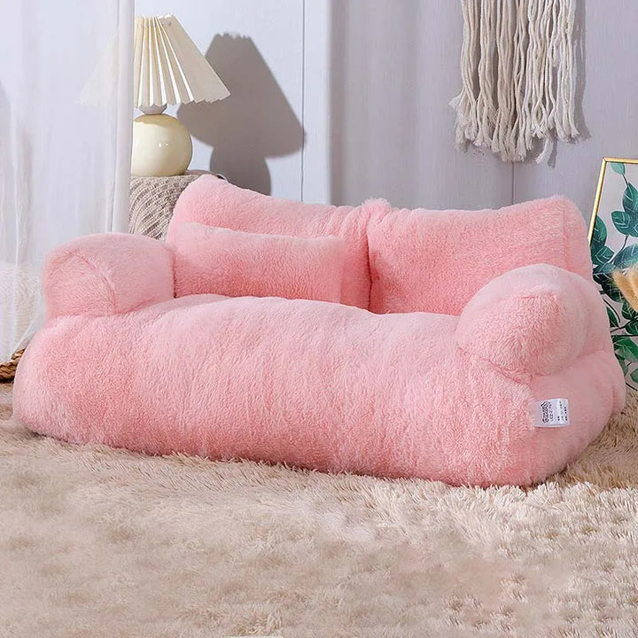 Cozy Plush Cat Bed Sofa