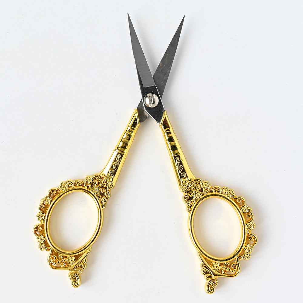 Retro Rose Golden Nail Scissors