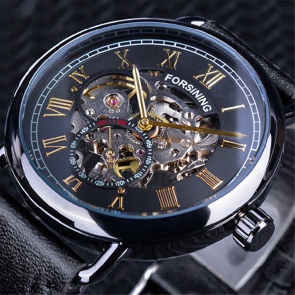 Fashion Casual Hollow Men's Mechanical Watch