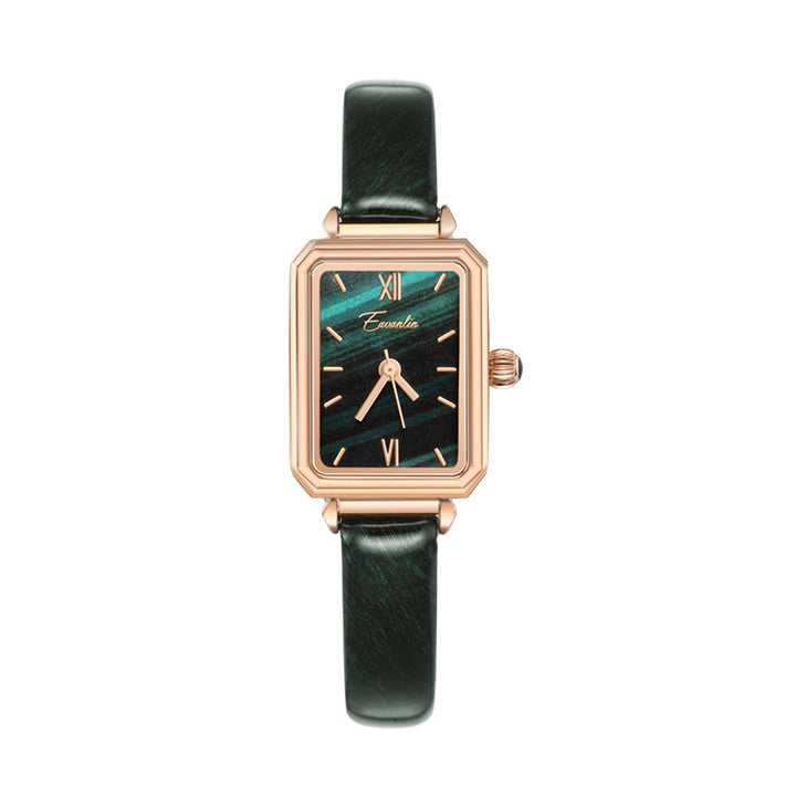 Ladies Malachite Green Textured Dial Small Green Watch