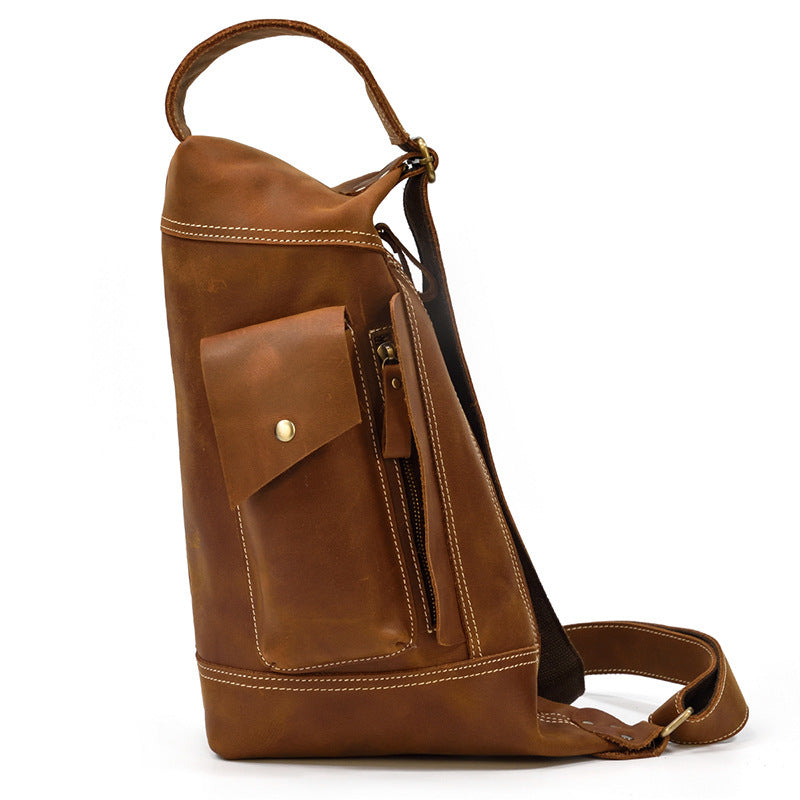 MAHEU Featured Men's Genuine Leather Backpack