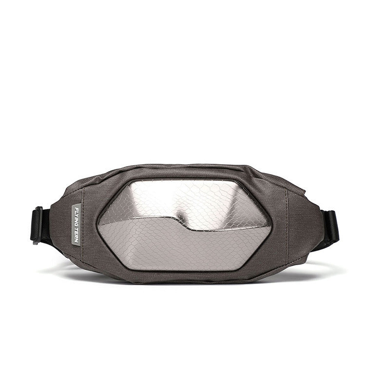 Fashion Polyhedron Hard Shell Waist Bag