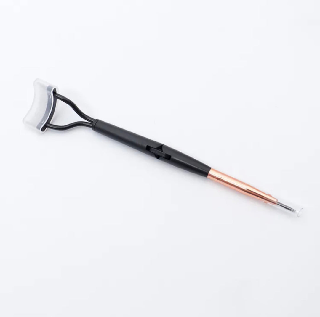 Foldable Steel Teeth Eyelash Brush