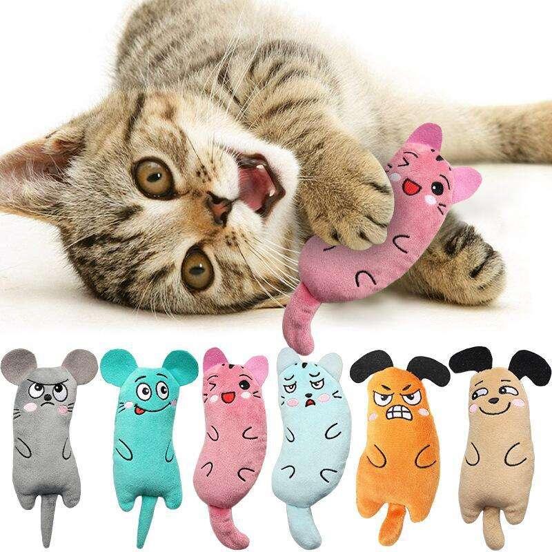 Interactive Catnip Chewing Mouse Toy