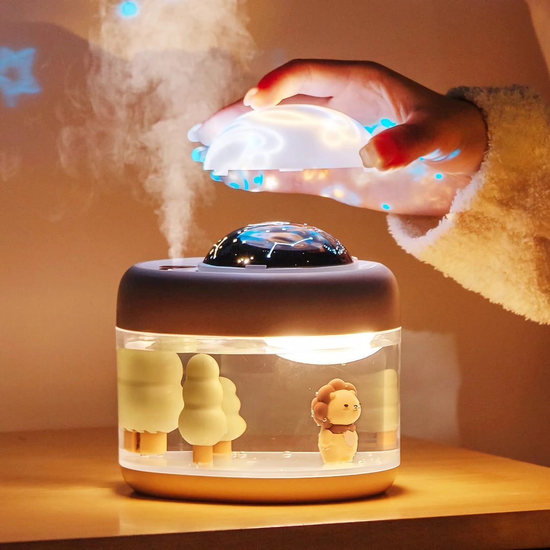 Wireless Rechargeable Projection Lamp & Air Humidifier