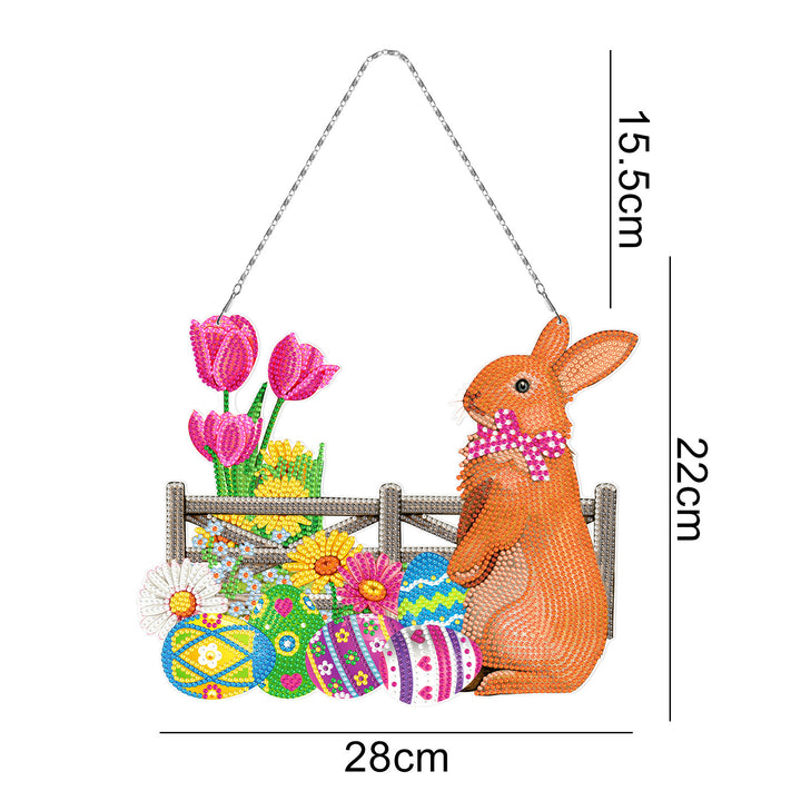 New Easter Bunny Series Decorative Ring Hanging Painting DIY Diamond Painting