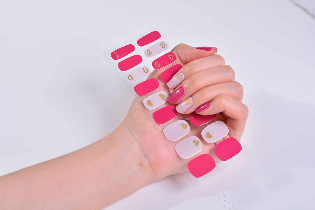 Gel Nail Stickers Bronzing 3D Nail Sticker