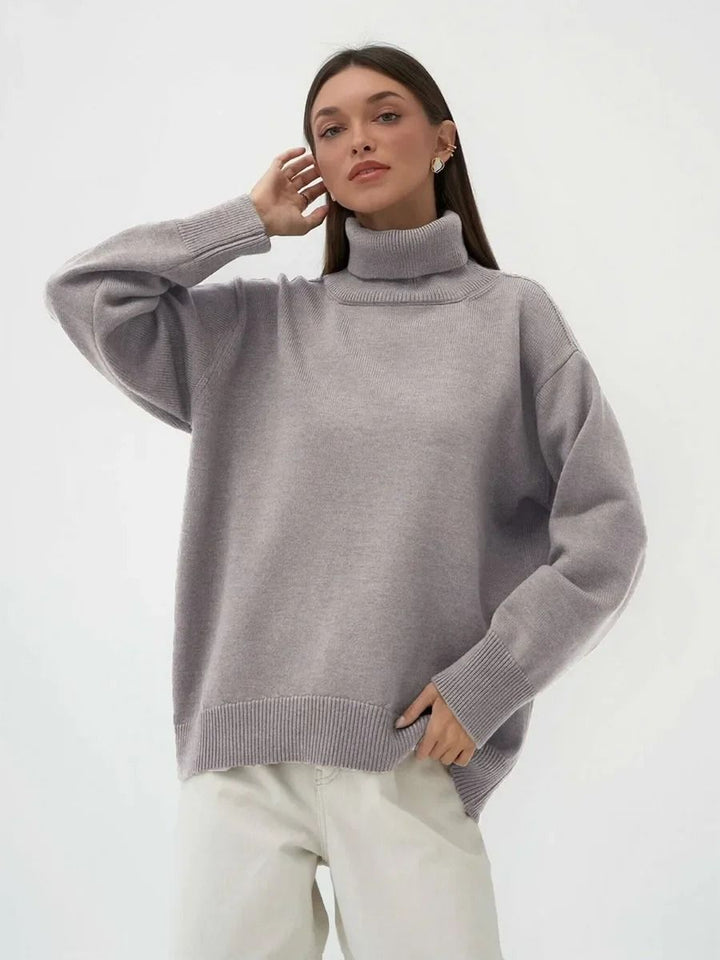 Casual Oversized Knitted Pullover for Women