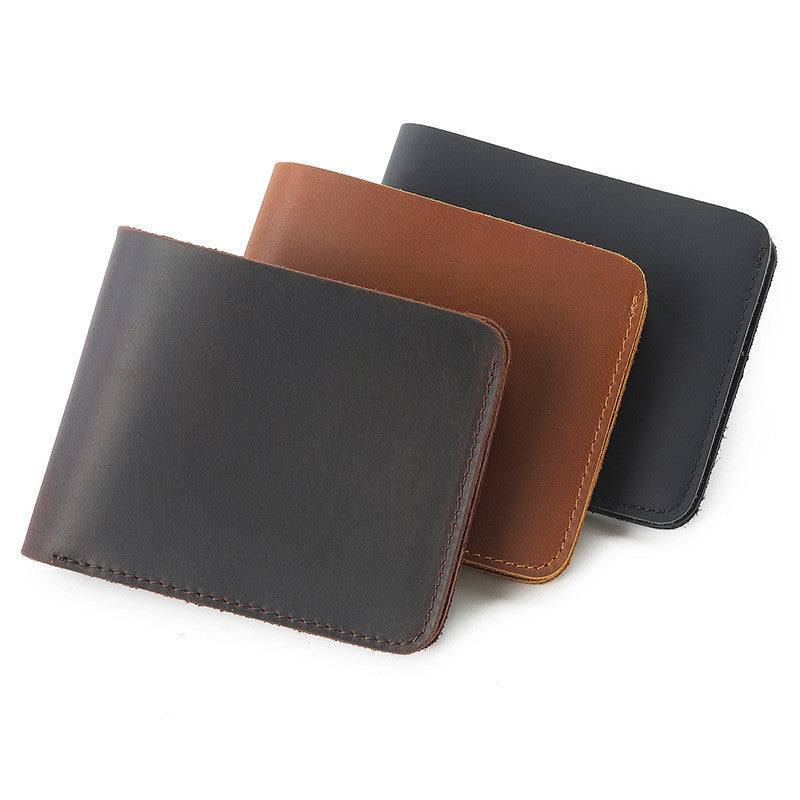 Men's New First Layer Cowhide Retro Wallet