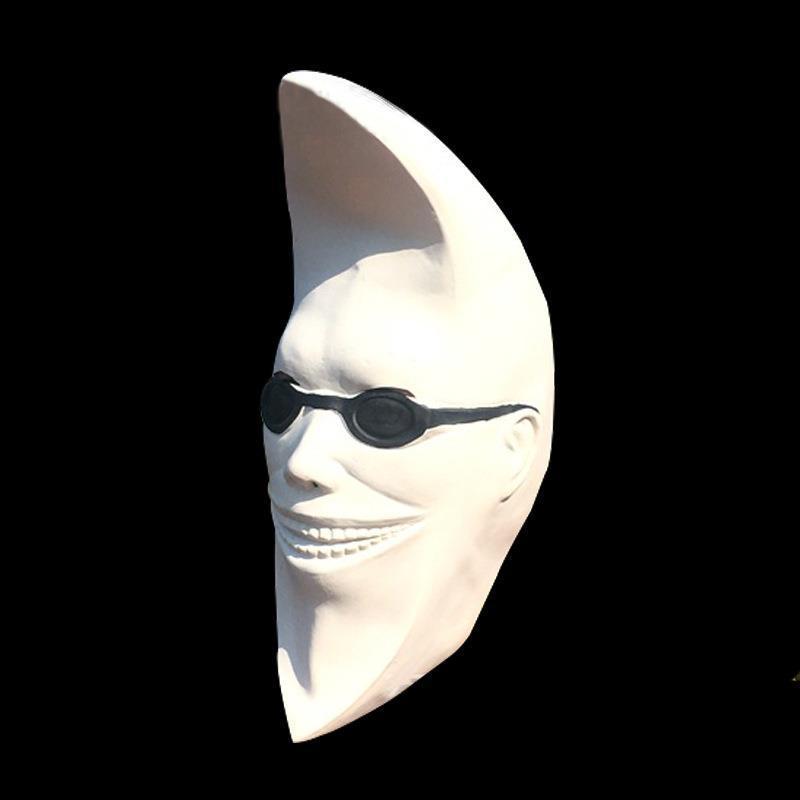 White Moon Head Cover Moon Mask Ball Party