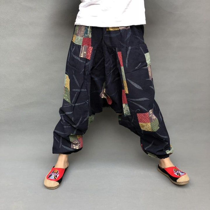 Trendy Plus Size Loose Lantern Men's And Women's Same Large Crotch Pants