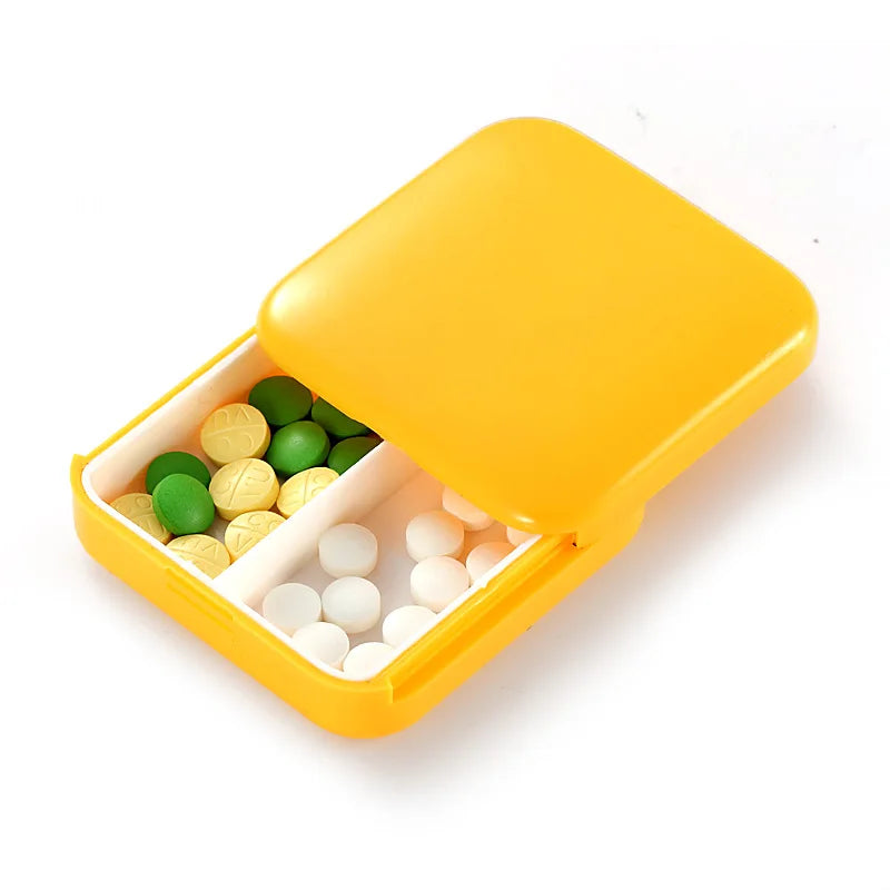 Compact 2-Grid Portable Mini Pill Box