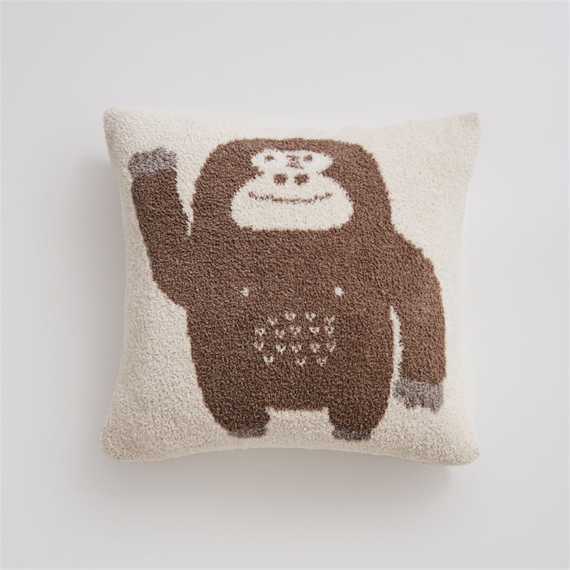 Kawaii Cartoon Gorilla Pillow Case