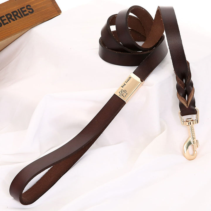 Heavy-Duty Leather Dog Leash