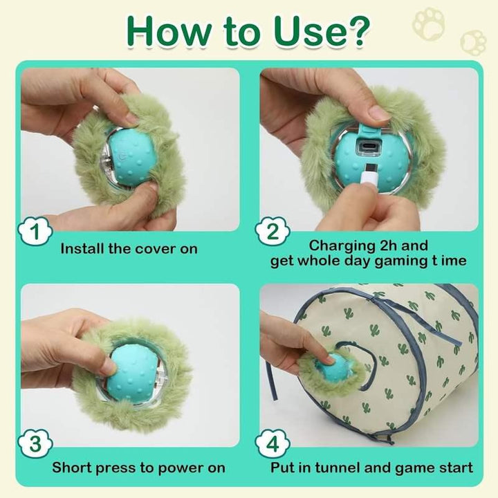 Interactive Electric Cat Ball Toy