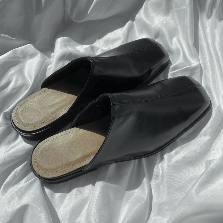 Men's Square Toe Cap Slippers Are Comfortable To Wear Outside