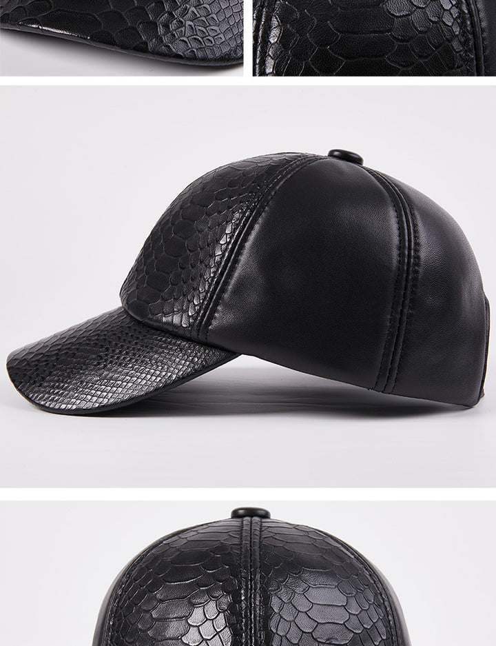 Autumn And Winter High-end Leisure Leather Hat