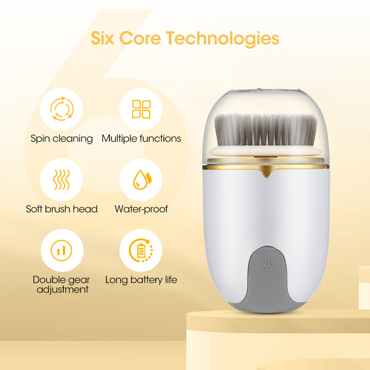 Ultrasonic Electric Facial Cleansing Brush 360 Rotate Skin Care Tool