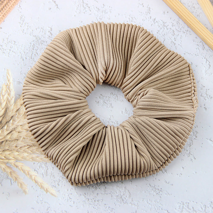 Striped Flannel Headflower Scrunchie