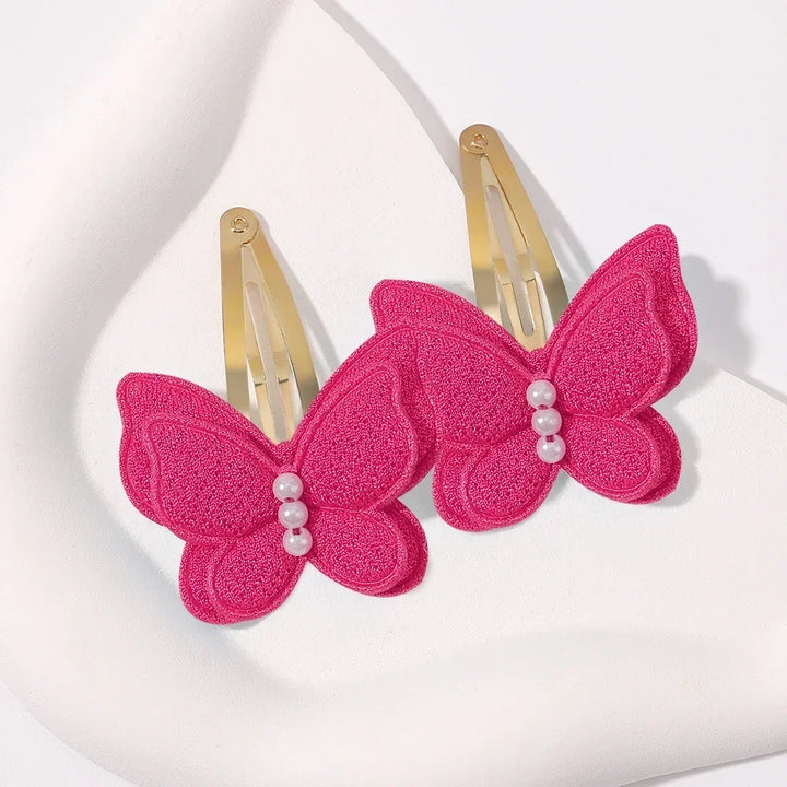 2pcs Butterfly Hair Clips for Girls