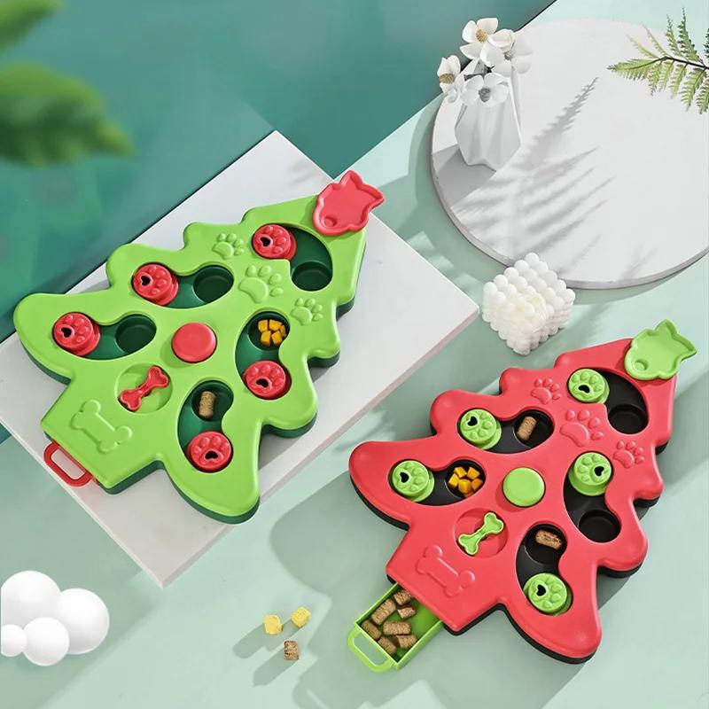 Interactive Christmas Tree Dog Puzzle Toy