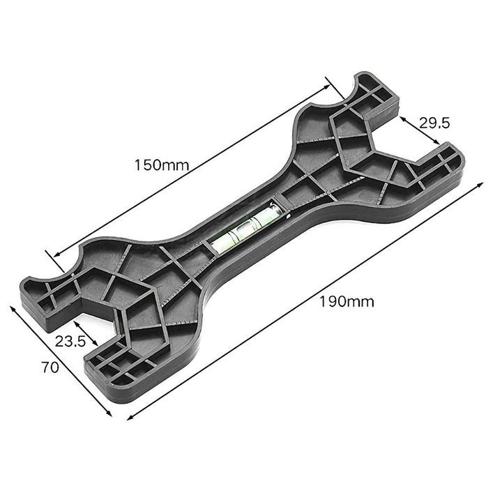 Multifunctional Dual-Head Wrench with Level