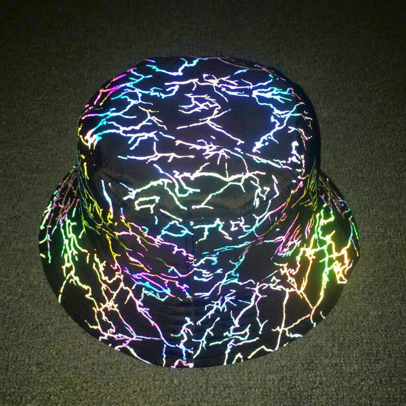 Printing Colorful Reflective Bucket Hat Sunshade