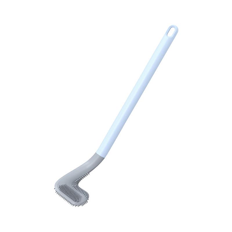 Non-Slip Bendable Long Handle Silicone Toilet Brush