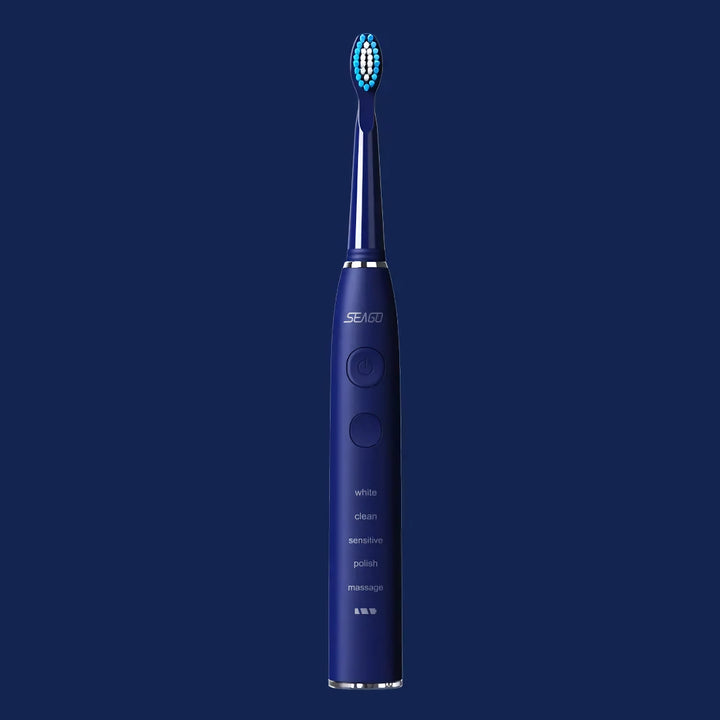 Electric Sonic Toothbrush USB Rechargeable with Long Battery Life and Replacement Heads