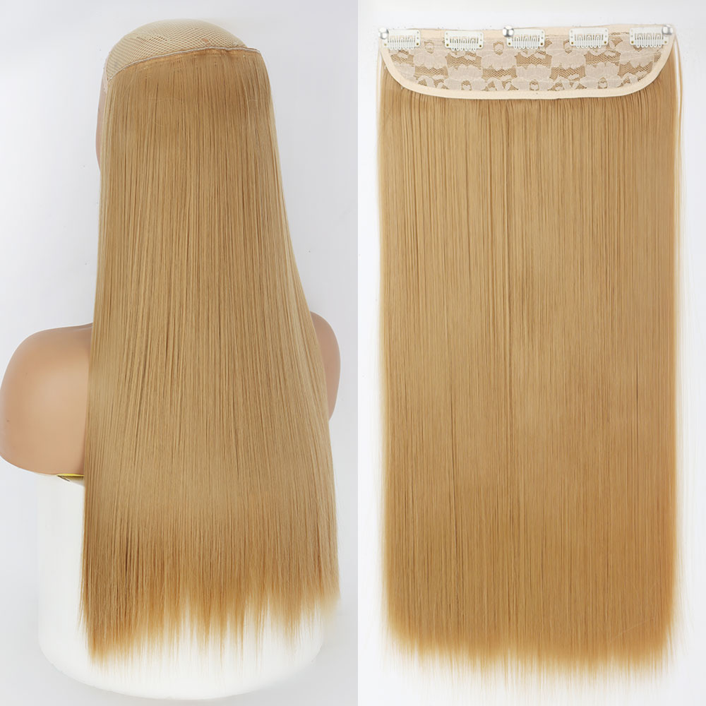 Synthetic Long Straight Hair Clips-in Extensions