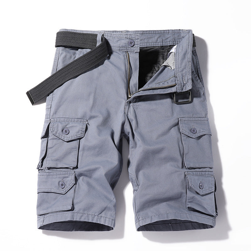 Men's Summer Simplicity Multi-pocket Casual Shorts