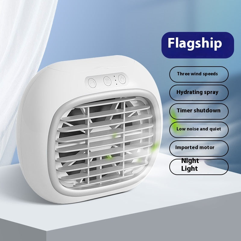 Spray Small Air Conditioner Fan Household Mini