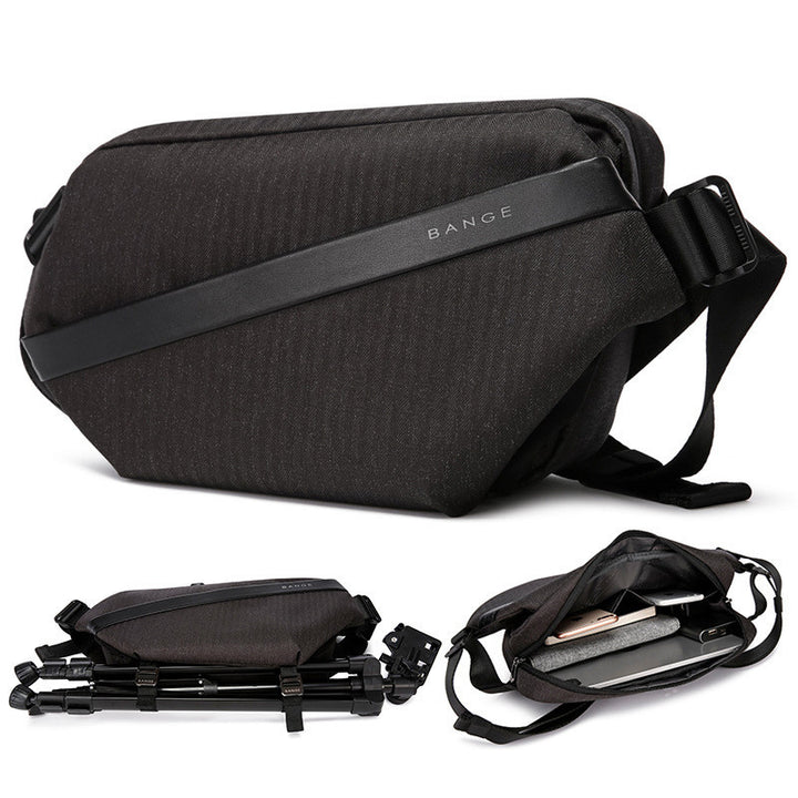 Men's One-shoulder Chest Bag Korean Fashion Brand Riding Messenger Bag Large-capacity Casual Men's Bag