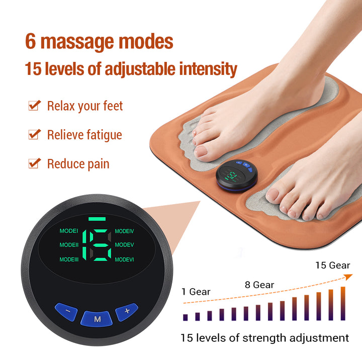 3D EMS Foot Massager - Micro-current Pulse Relaxation Machine