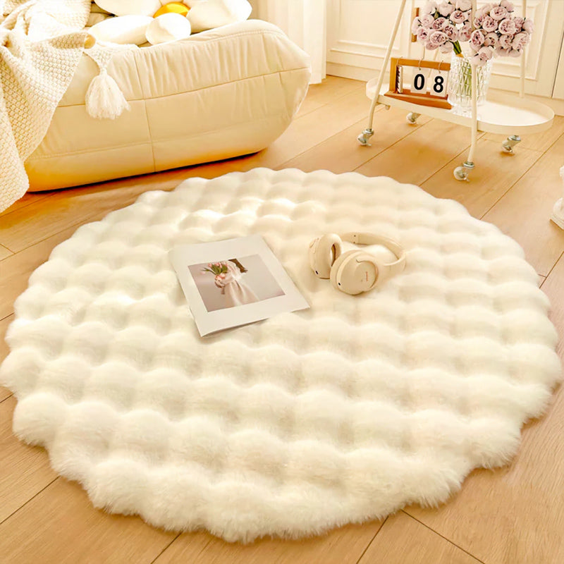 Nordic Round Plush Floor Mat