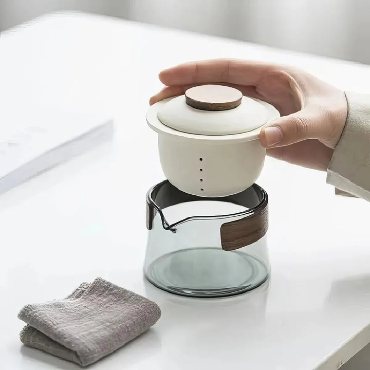 Zen Teapot and Tea Cup Set Kit