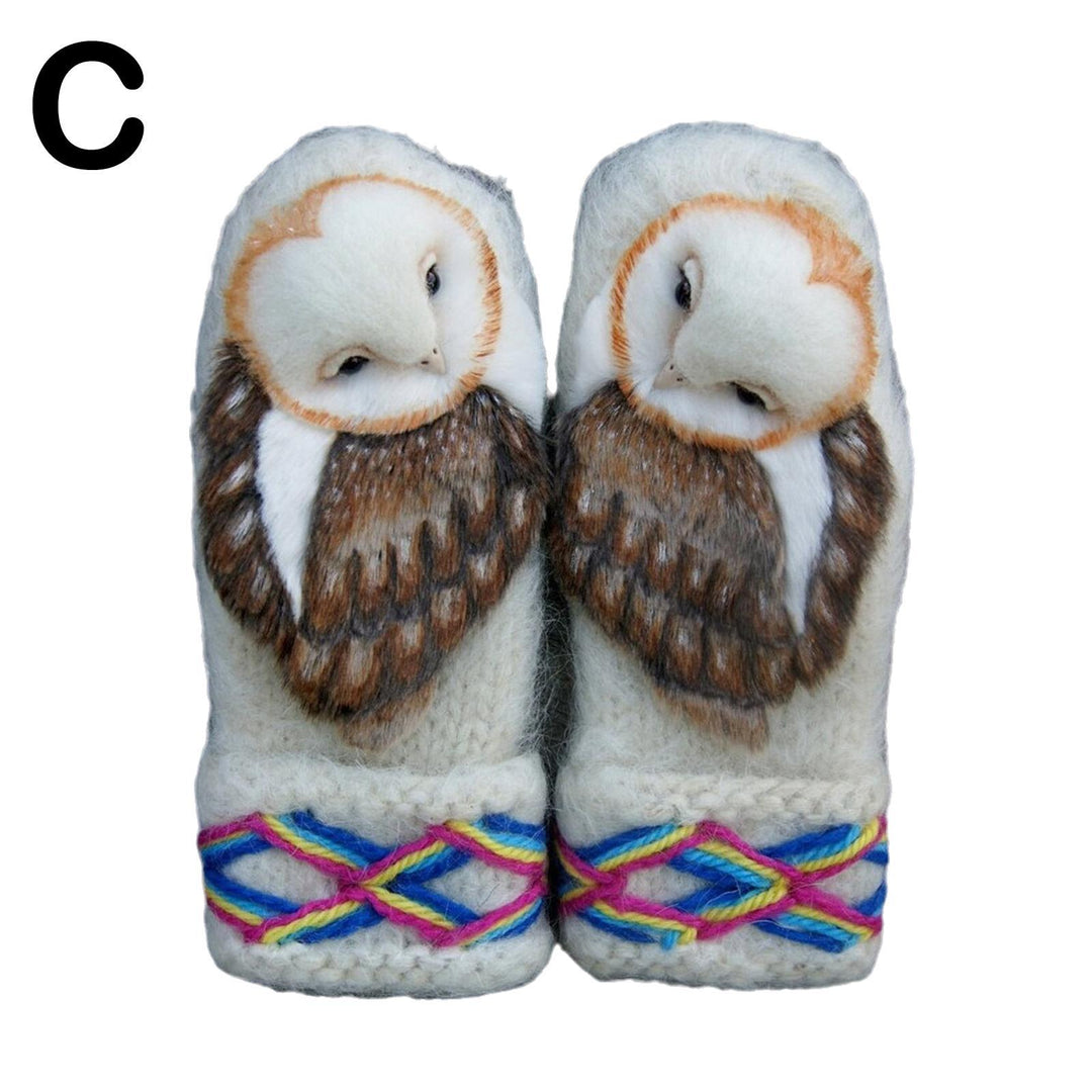 Women's Fashion Personality Owl Knitted Gloves