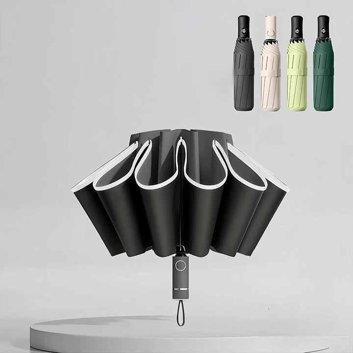 Automatic Windproof Reverse Folding Umbrella with UV Protection