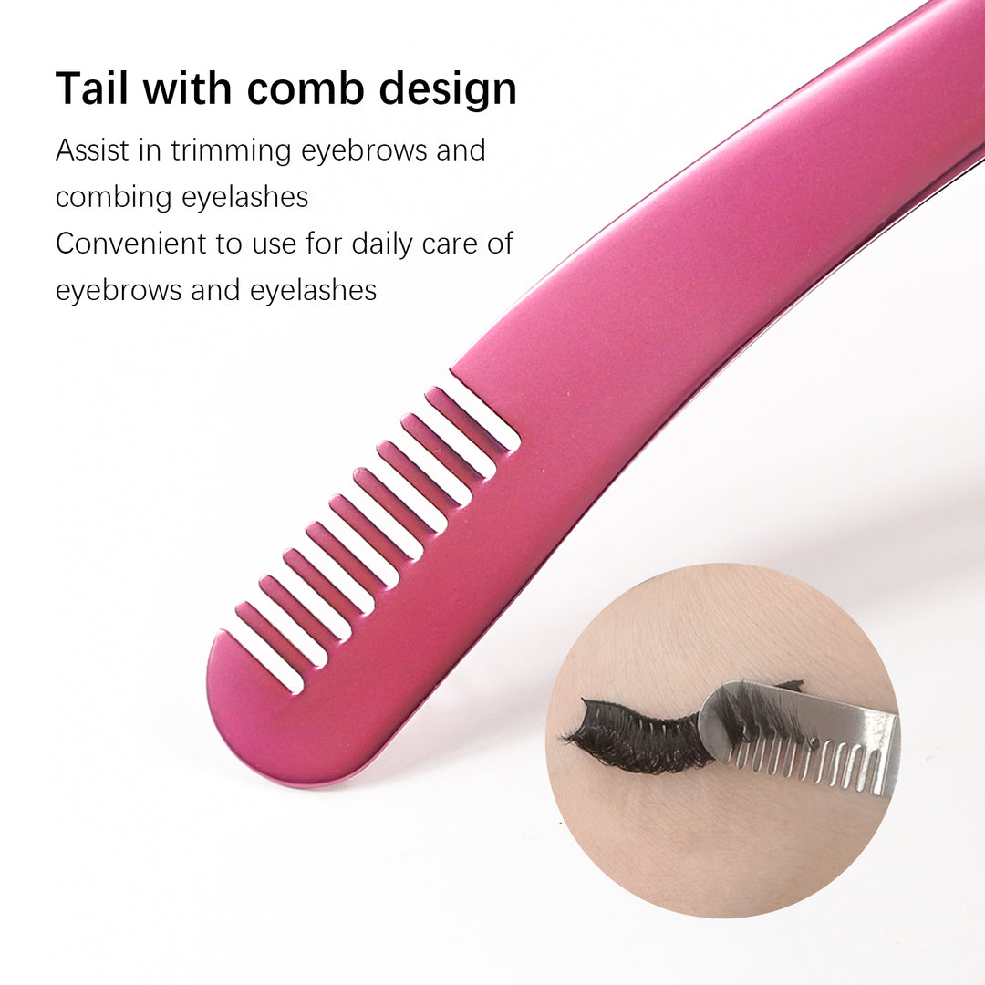 Stainless Steel Eyelash Tweezers