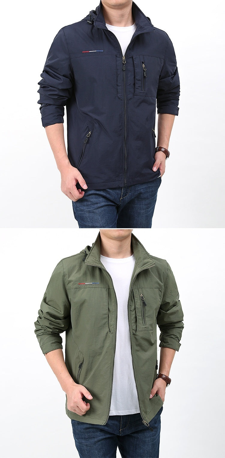 Shell Jacket Men's Casual Fashion Spring And Autumn Outdoor Loose