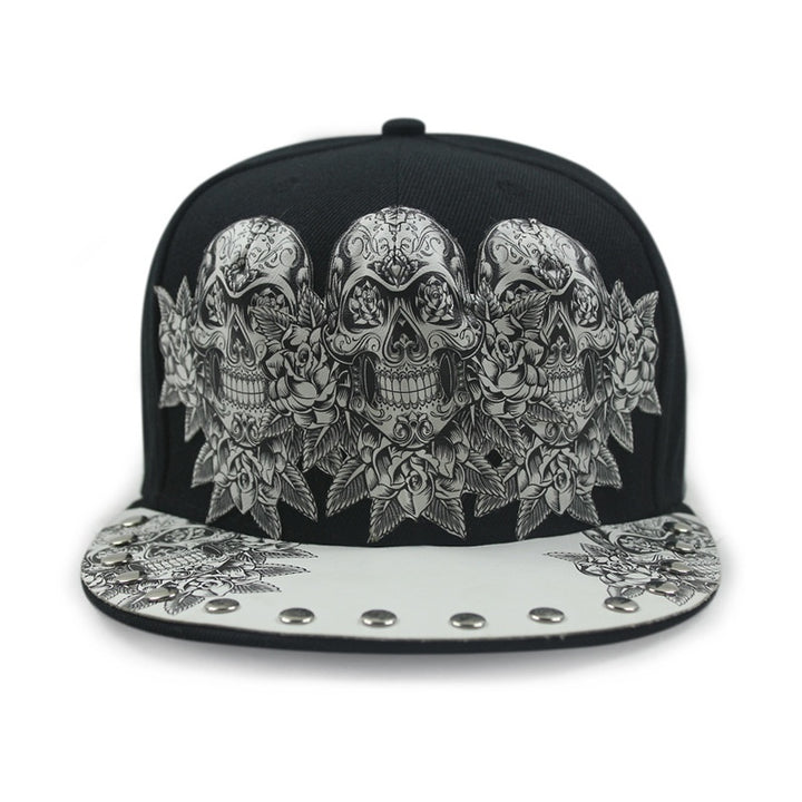 Baseball Cap Protection Sun Hat Skull Sticky Hip-hop Hipster Flat-brimmed