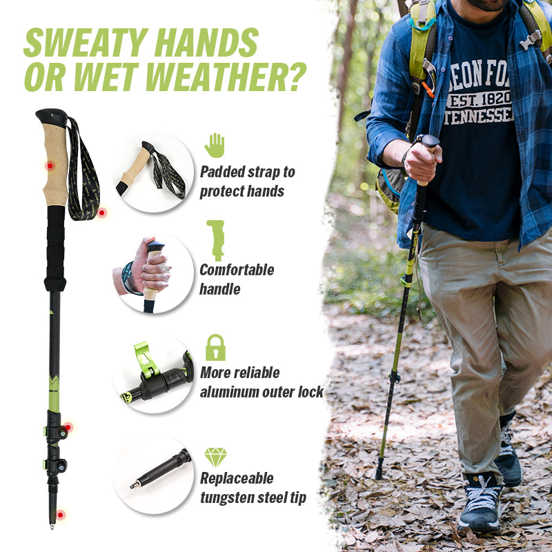 Pair of Carbon Fiber Trekking Poles