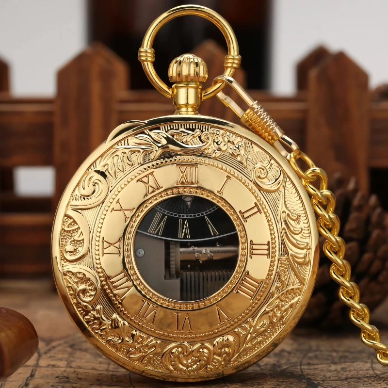 Musical Pocket Watch with Roman Numerals