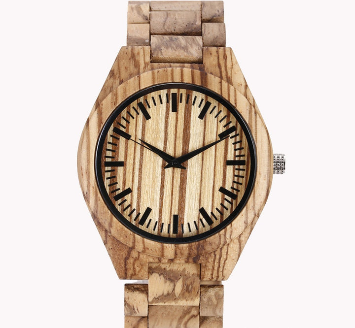 Casual Wood Quartz Movement Watch