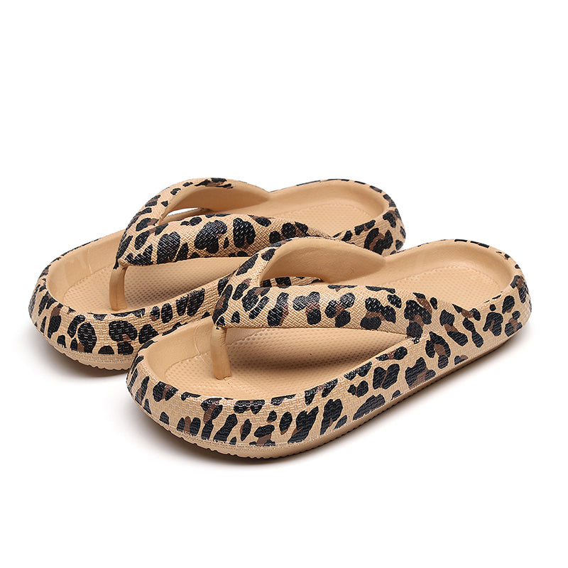 Summer Women Comfort Leopard Print Flip-Flop Sandals