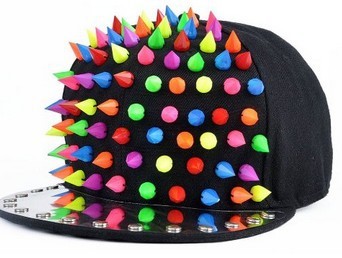 Punk Full Pointed Rivet Street Hip Hop Hat