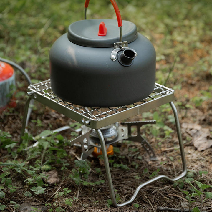 Folding Portable Stainless Steel Campfire Grill Stand