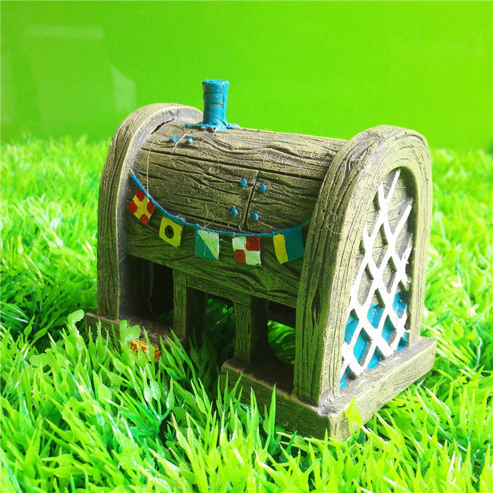 Aquarium Resin Cartoon House Ornament